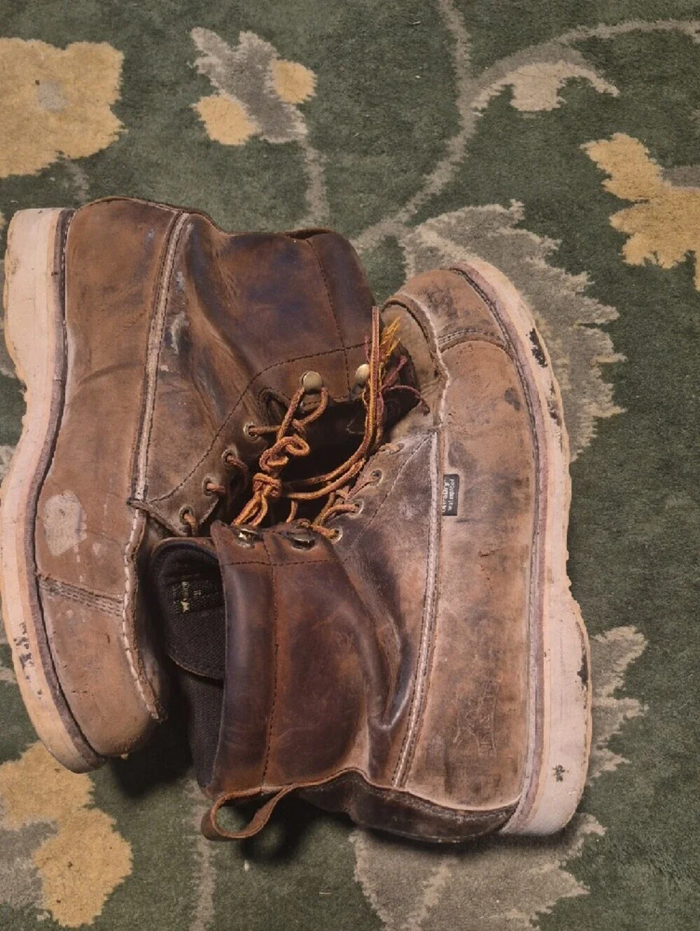 Irish Setter Brown Leather Lace-Up Work Boots